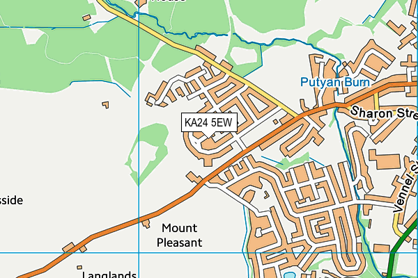 KA24 5EW map - OS VectorMap District (Ordnance Survey) KA24 5EW map - OS VectorMap District (Ordnance Survey)
