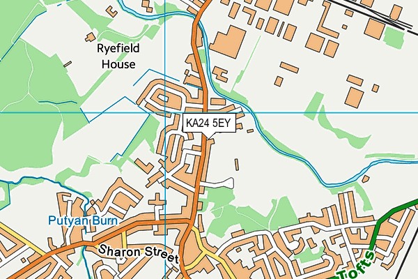 KA24 5EY map - OS VectorMap District (Ordnance Survey)