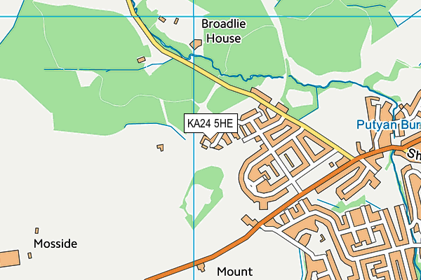 KA24 5HE map - OS VectorMap District (Ordnance Survey) KA24 5HE map - OS VectorMap District (Ordnance Survey)