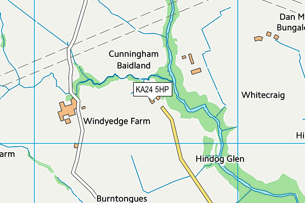 KA24 5HP map - OS VectorMap District (Ordnance Survey) KA24 5HP map - OS VectorMap District (Ordnance Survey)