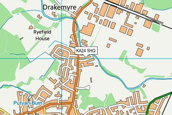 KA24 5HQ map - OS VectorMap District (Ordnance Survey) KA24 5HQ map - OS VectorMap District (Ordnance Survey)