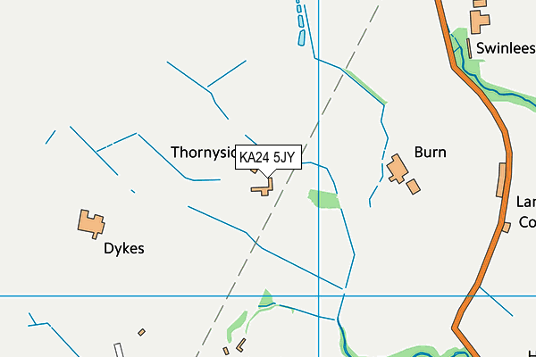KA24 5JY map - OS VectorMap District (Ordnance Survey) KA24 5JY map - OS VectorMap District (Ordnance Survey)