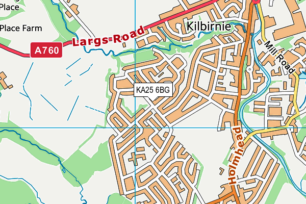 KA25 6BG map - OS VectorMap District (Ordnance Survey) KA25 6BG map - OS VectorMap District (Ordnance Survey)