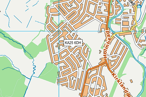 KA25 6DH map - OS VectorMap District (Ordnance Survey) KA25 6DH map - OS VectorMap District (Ordnance Survey)