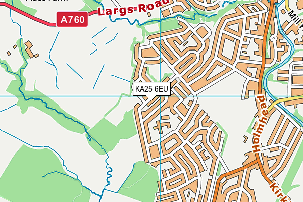 KA25 6EU map - OS VectorMap District (Ordnance Survey) KA25 6EU map - OS VectorMap District (Ordnance Survey)
