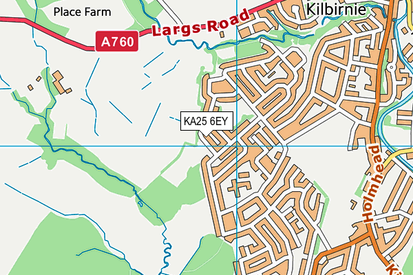 KA25 6EY map - OS VectorMap District (Ordnance Survey) KA25 6EY map - OS VectorMap District (Ordnance Survey)