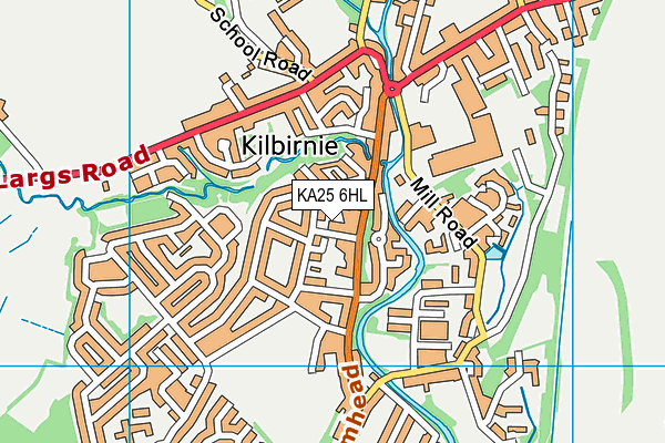 KA25 6HL map - OS VectorMap District (Ordnance Survey) KA25 6HL map - OS VectorMap District (Ordnance Survey)