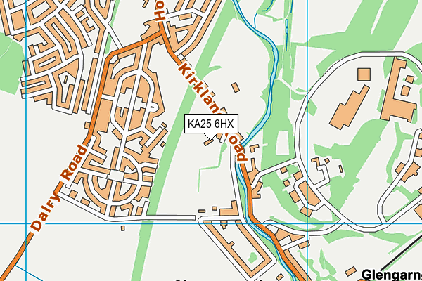 KA25 6HX map - OS VectorMap District (Ordnance Survey) KA25 6HX map - OS VectorMap District (Ordnance Survey)