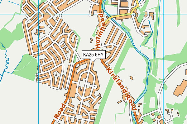 KA25 6HY map - OS VectorMap District (Ordnance Survey) KA25 6HY map - OS VectorMap District (Ordnance Survey)