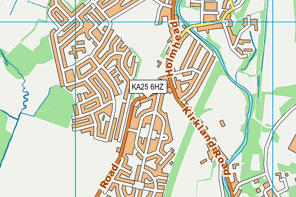 KA25 6HZ map - OS VectorMap District (Ordnance Survey)