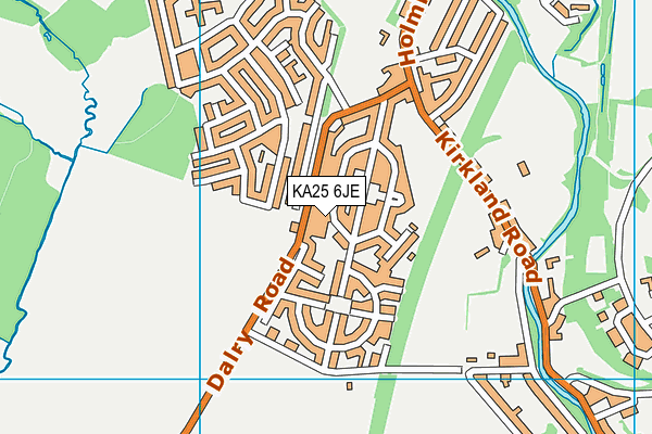 KA25 6JE map - OS VectorMap District (Ordnance Survey) KA25 6JE map - OS VectorMap District (Ordnance Survey)