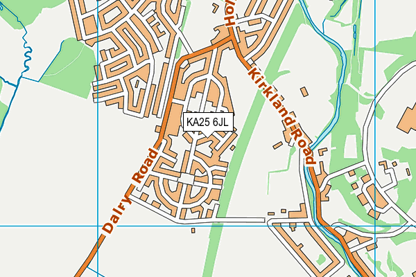 KA25 6JL map - OS VectorMap District (Ordnance Survey) KA25 6JL map - OS VectorMap District (Ordnance Survey)