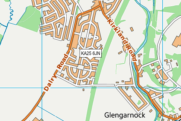KA25 6JN map - OS VectorMap District (Ordnance Survey) KA25 6JN map - OS VectorMap District (Ordnance Survey)