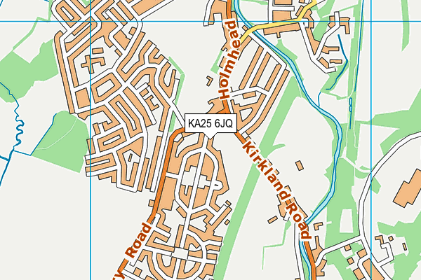 KA25 6JQ map - OS VectorMap District (Ordnance Survey) KA25 6JQ map - OS VectorMap District (Ordnance Survey)