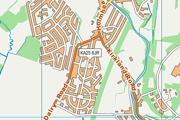 KA25 6JR map - OS VectorMap District (Ordnance Survey) KA25 6JR map - OS VectorMap District (Ordnance Survey)