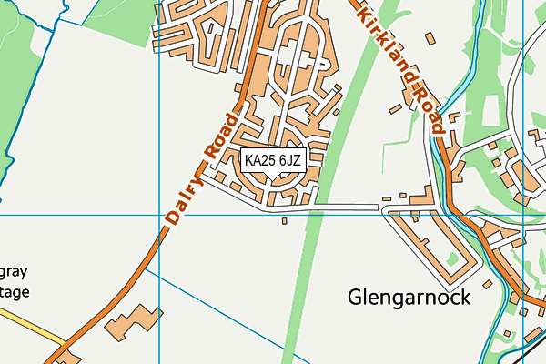 KA25 6JZ map - OS VectorMap District (Ordnance Survey) KA25 6JZ map - OS VectorMap District (Ordnance Survey)