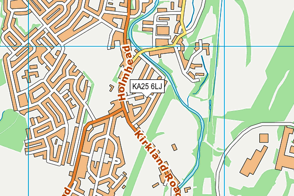 KA25 6LJ map - OS VectorMap District (Ordnance Survey)