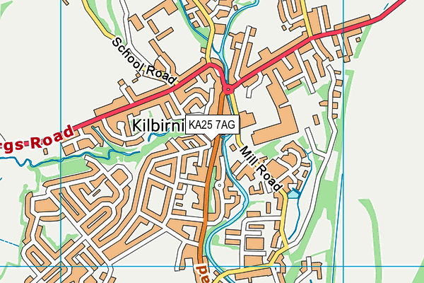 KA25 7AG map - OS VectorMap District (Ordnance Survey) KA25 7AG map - OS VectorMap District (Ordnance Survey)