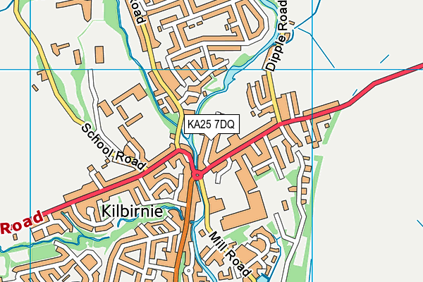 KA25 7DQ map - OS VectorMap District (Ordnance Survey) KA25 7DQ map - OS VectorMap District (Ordnance Survey)