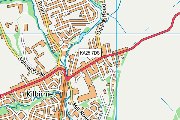 KA25 7DS map - OS VectorMap District (Ordnance Survey) KA25 7DS map - OS VectorMap District (Ordnance Survey)