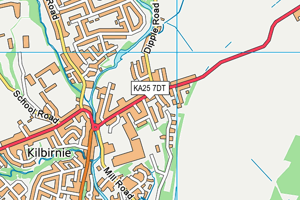 KA25 7DT map - OS VectorMap District (Ordnance Survey) KA25 7DT map - OS VectorMap District (Ordnance Survey)