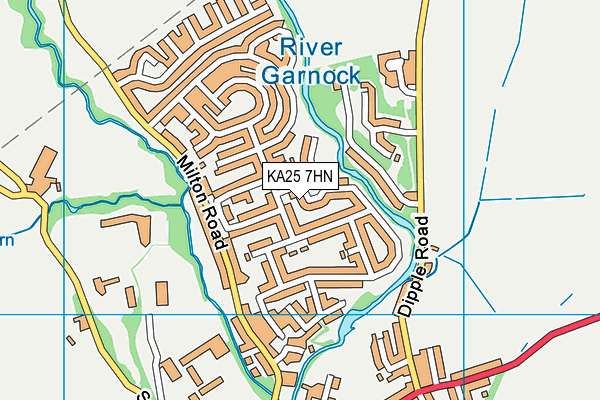 KA25 7HN map - OS VectorMap District (Ordnance Survey) KA25 7HN map - OS VectorMap District (Ordnance Survey)