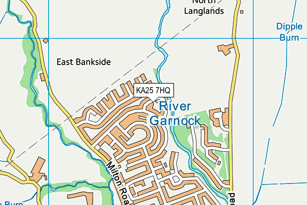 KA25 7HQ map - OS VectorMap District (Ordnance Survey) KA25 7HQ map - OS VectorMap District (Ordnance Survey)