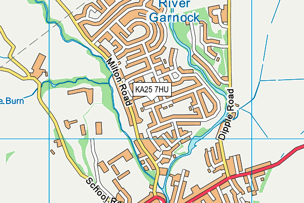 KA25 7HU map - OS VectorMap District (Ordnance Survey) KA25 7HU map - OS VectorMap District (Ordnance Survey)
