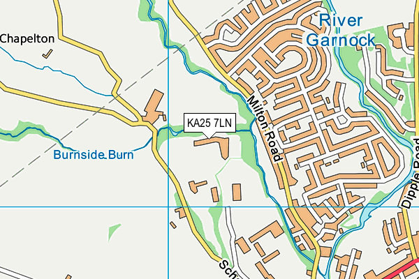 KA25 7LN map - OS VectorMap District (Ordnance Survey) KA25 7LN map - OS VectorMap District (Ordnance Survey)