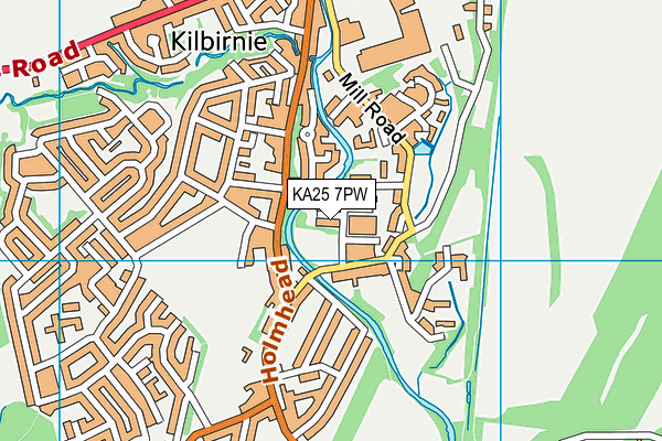 KA25 7PW map - OS VectorMap District (Ordnance Survey) KA25 7PW map - OS VectorMap District (Ordnance Survey)