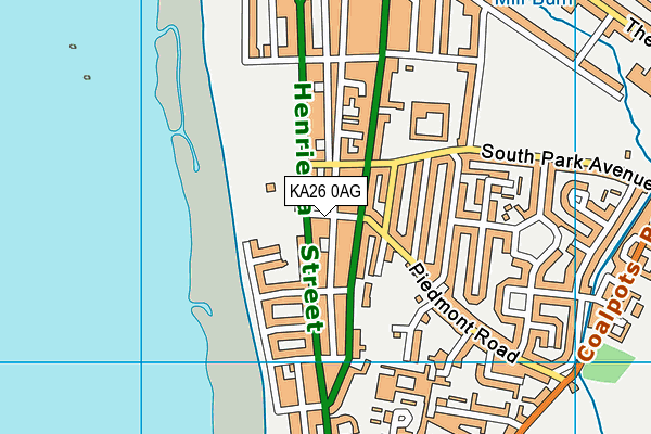 KA26 0AG map - OS VectorMap District (Ordnance Survey) KA26 0AG map - OS VectorMap District (Ordnance Survey)