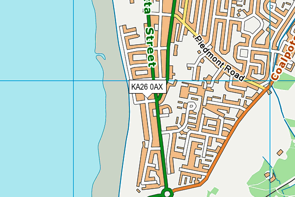 KA26 0AX map - OS VectorMap District (Ordnance Survey) KA26 0AX map - OS VectorMap District (Ordnance Survey)