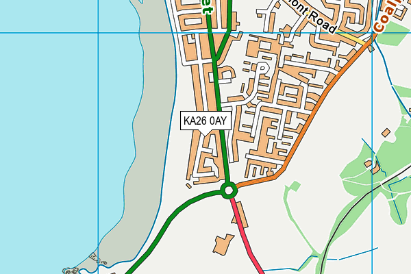 KA26 0AY map - OS VectorMap District (Ordnance Survey) KA26 0AY map - OS VectorMap District (Ordnance Survey)