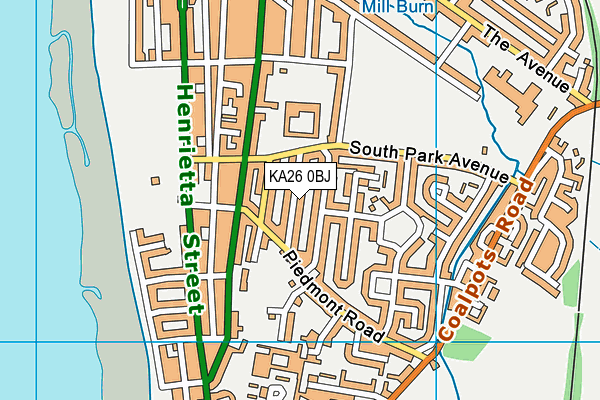 KA26 0BJ map - OS VectorMap District (Ordnance Survey) KA26 0BJ map - OS VectorMap District (Ordnance Survey)
