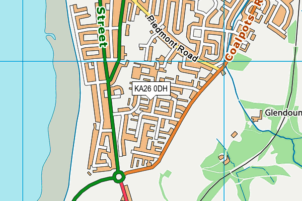 KA26 0DH map - OS VectorMap District (Ordnance Survey) KA26 0DH map - OS VectorMap District (Ordnance Survey)
