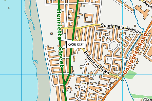 KA26 0DT map - OS VectorMap District (Ordnance Survey) KA26 0DT map - OS VectorMap District (Ordnance Survey)