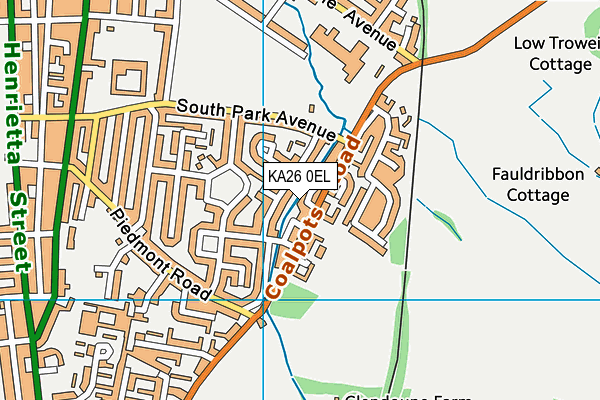 KA26 0EL map - OS VectorMap District (Ordnance Survey) KA26 0EL map - OS VectorMap District (Ordnance Survey)
