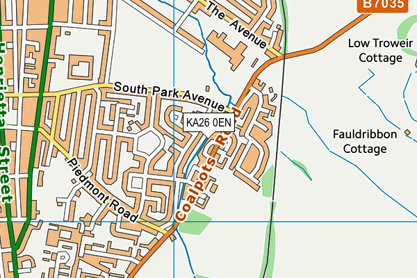 KA26 0EN map - OS VectorMap District (Ordnance Survey) KA26 0EN map - OS VectorMap District (Ordnance Survey)
