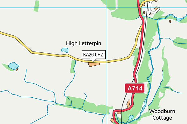 KA26 0HZ map - OS VectorMap District (Ordnance Survey) KA26 0HZ map - OS VectorMap District (Ordnance Survey)