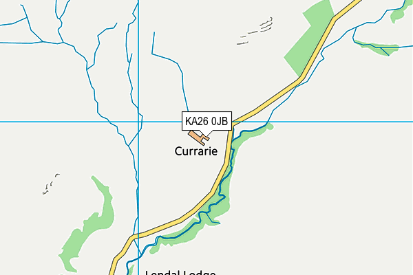 KA26 0JB map - OS VectorMap District (Ordnance Survey)