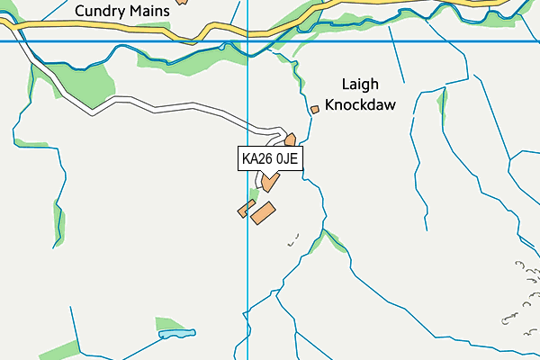 KA26 0JE map - OS VectorMap District (Ordnance Survey)