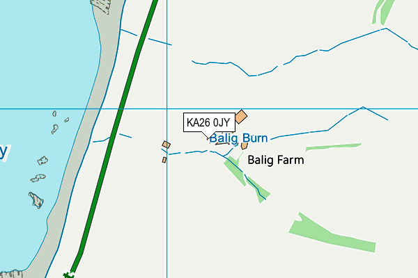 KA26 0JY map - OS VectorMap District (Ordnance Survey)