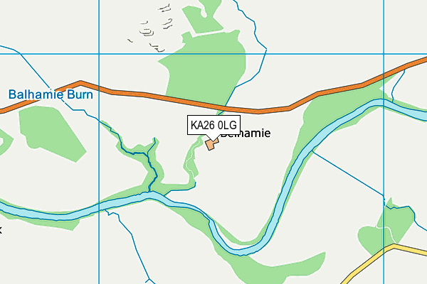 KA26 0LG map - OS VectorMap District (Ordnance Survey) KA26 0LG map - OS VectorMap District (Ordnance Survey)