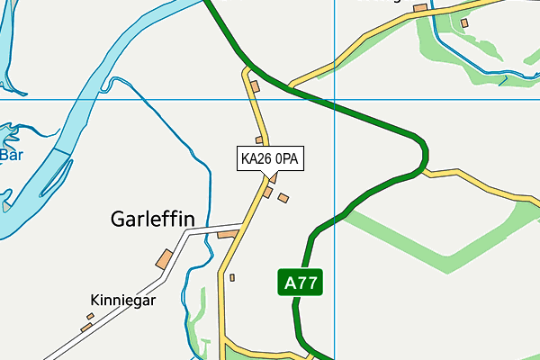 KA26 0PA map - OS VectorMap District (Ordnance Survey)