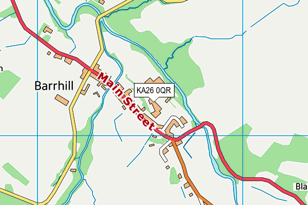 KA26 0QR map - OS VectorMap District (Ordnance Survey) KA26 0QR map - OS VectorMap District (Ordnance Survey)