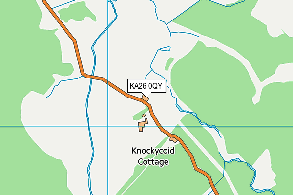 KA26 0QY map - OS VectorMap District (Ordnance Survey) KA26 0QY map - OS VectorMap District (Ordnance Survey)