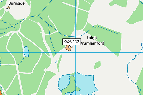 KA26 0QZ map - OS VectorMap District (Ordnance Survey) KA26 0QZ map - OS VectorMap District (Ordnance Survey)