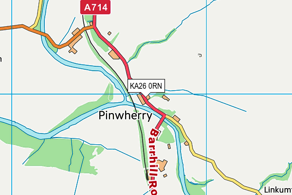 KA26 0RN map - OS VectorMap District (Ordnance Survey)