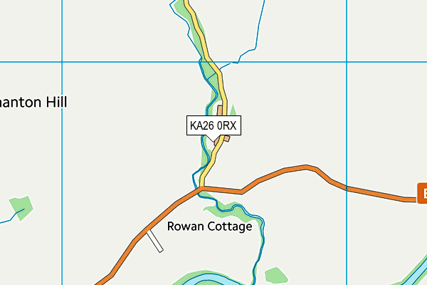 KA26 0RX map - OS VectorMap District (Ordnance Survey)