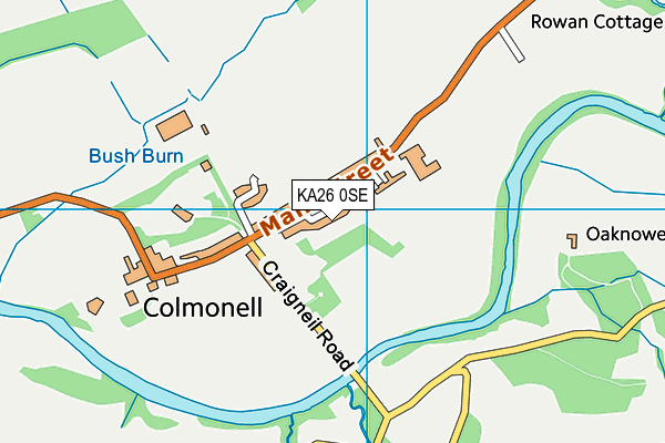 KA26 0SE map - OS VectorMap District (Ordnance Survey)